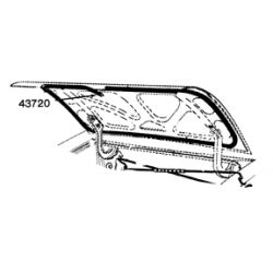 1965-70 COUPE/CONVERTIBLE LUGGAGE COMPARTMENT DOOR WEATHERSTRIP 